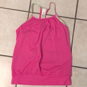 Ivivva Lululemon girls 14 double Dutch workout top